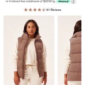 Girlfriend Collective Everyone Vest, Coffee size 10